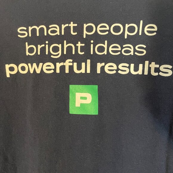 L Custom Ink Blue Long Sleeve Men's T-shirt - Picture 2 of 6